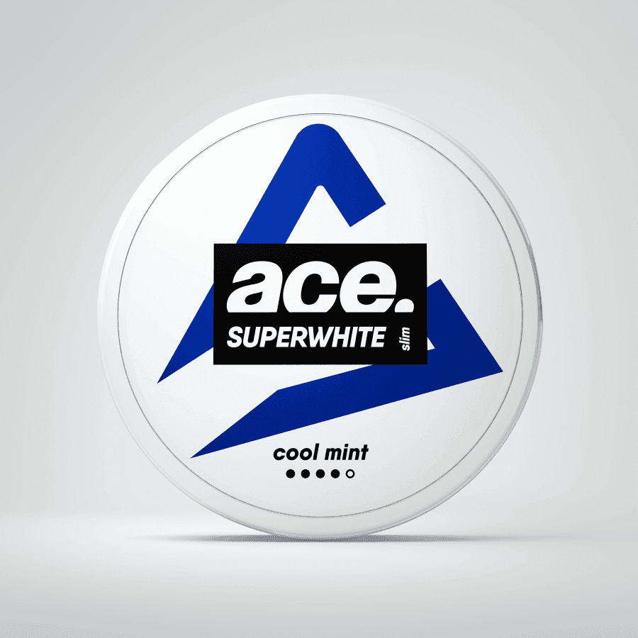 Nicotine Pouches ACE Superwhite Cool Mint 16mg/gr