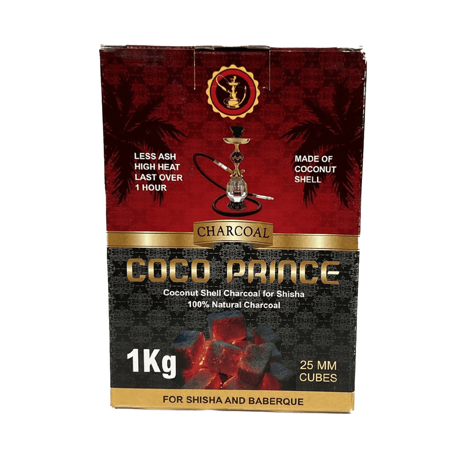 Coco Prince Κάρβουνα Ναργιλέ 25mm 1kg