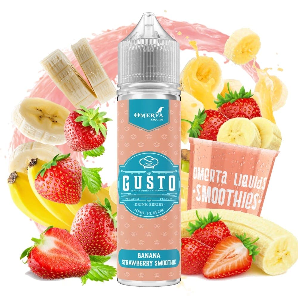 Banana Strawberry Smoothie 10ml (60ml) – Gusto by Omerta