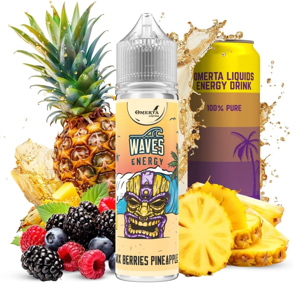 Mix Berries Pineapple 15ml (60ml) – Waves Energy by Omerta