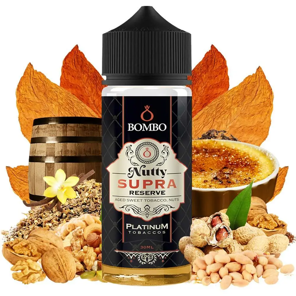 Bombo Platinum Tobaccos Nutty Supra Reserve 30ml/120ml Flavorshot