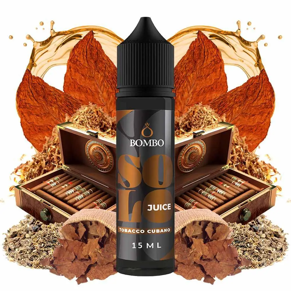Bombo Solo Juice Tobacco Cubano 15ml/60ml Flavorshot