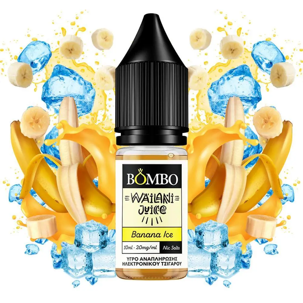 Bombo Wailani Juice Banana Ice 10ml 20mg Nic Salts
