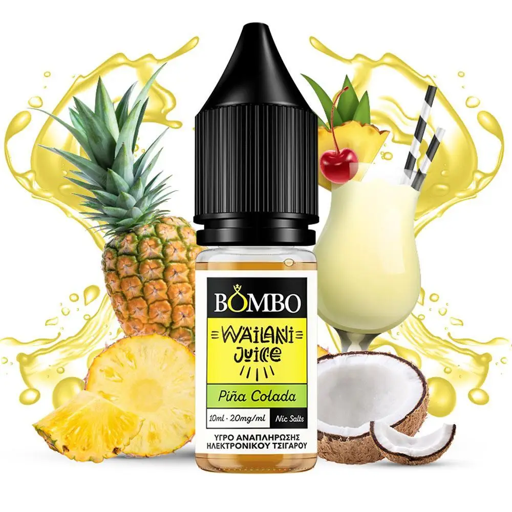 Bombo Wailani Juice Pina Colada 10ml 20mg Nic Salts