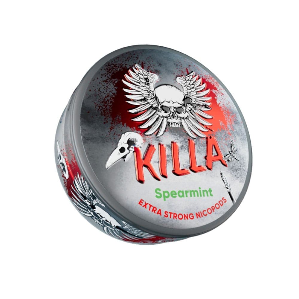KILLA SPEARMINT EXTRA STRONG NICOTINE POUCHES 16mg/g