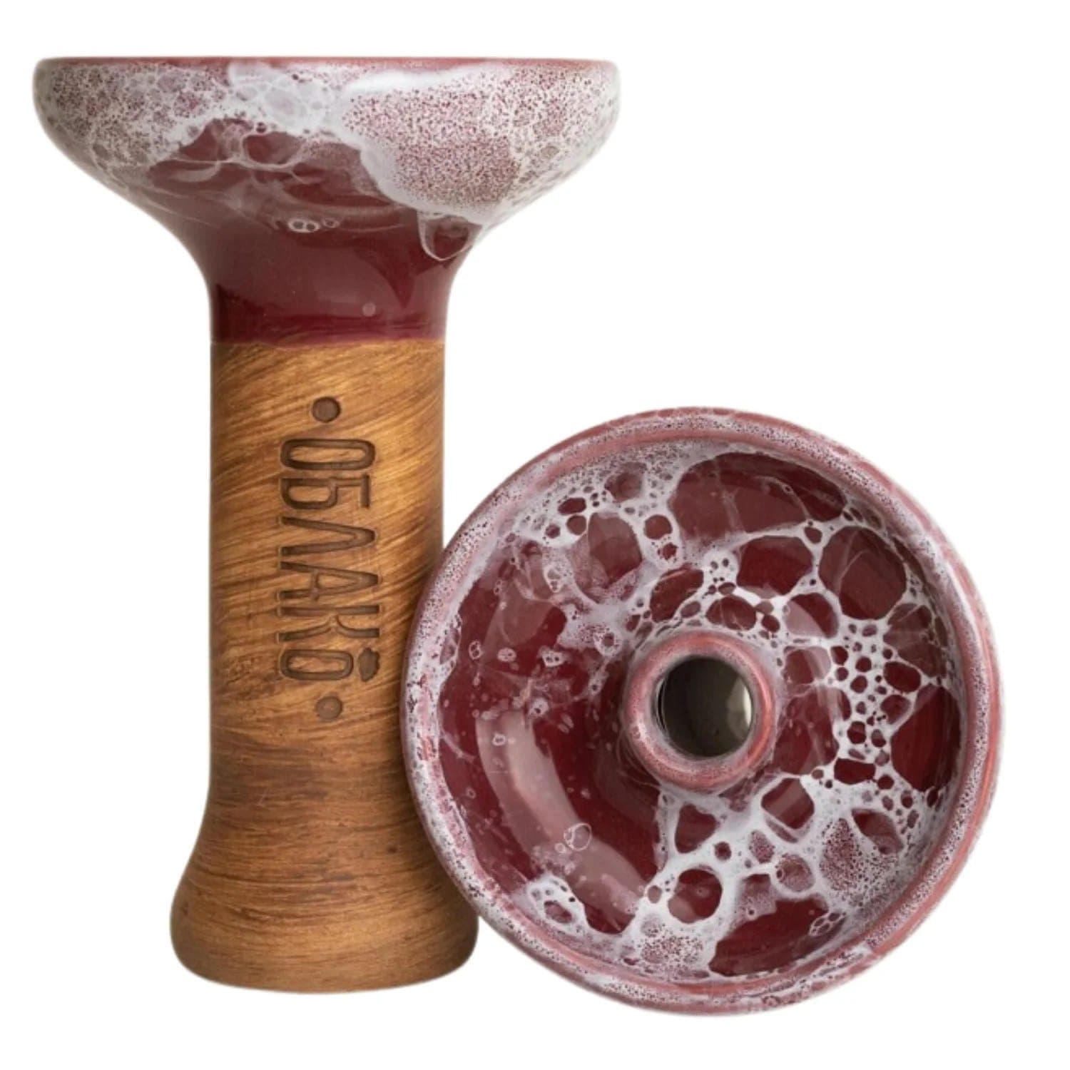 Oblako Phunnel L Glazed Marble Wine Red White