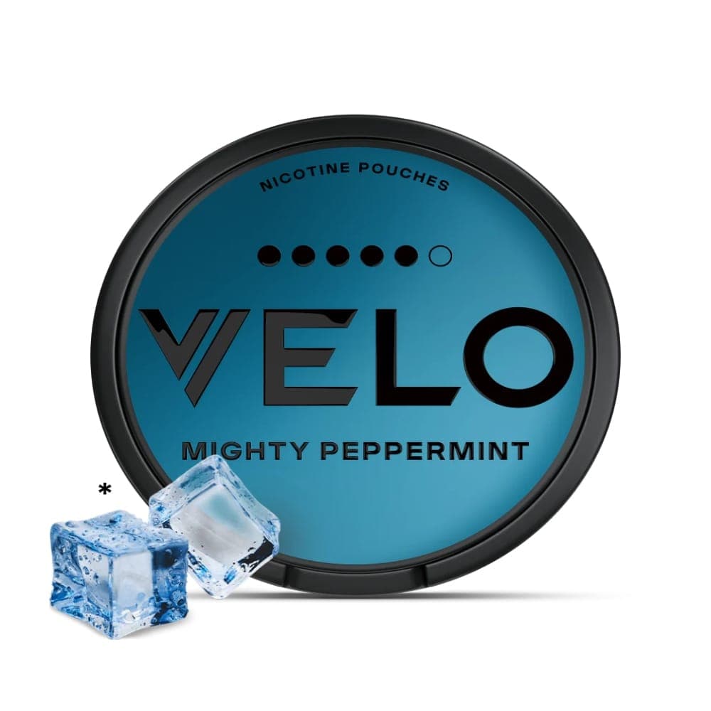 VELO MIGHTY PEPPERMINT ULTRA Nicotine Pouches 20mg/g – 14mg/p
