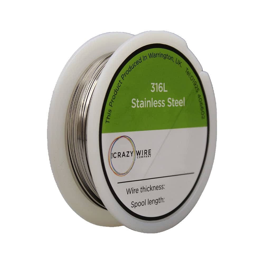 The Crazy Wire Company 316L Stainless Steel Wire 0.32mm 10m