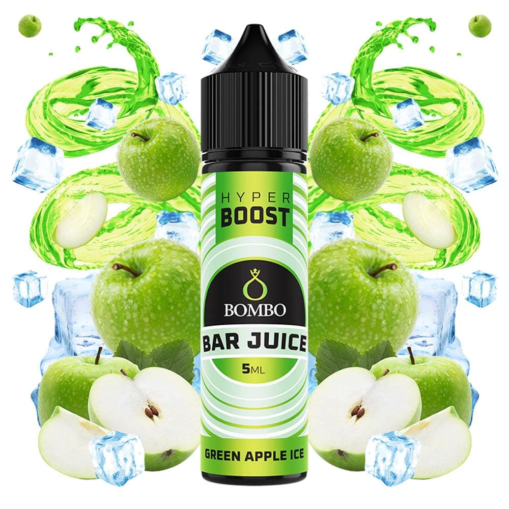 Bombo Bar Juice Hyper Boost Green Apple Ice 5ml/60ml Flavorshot