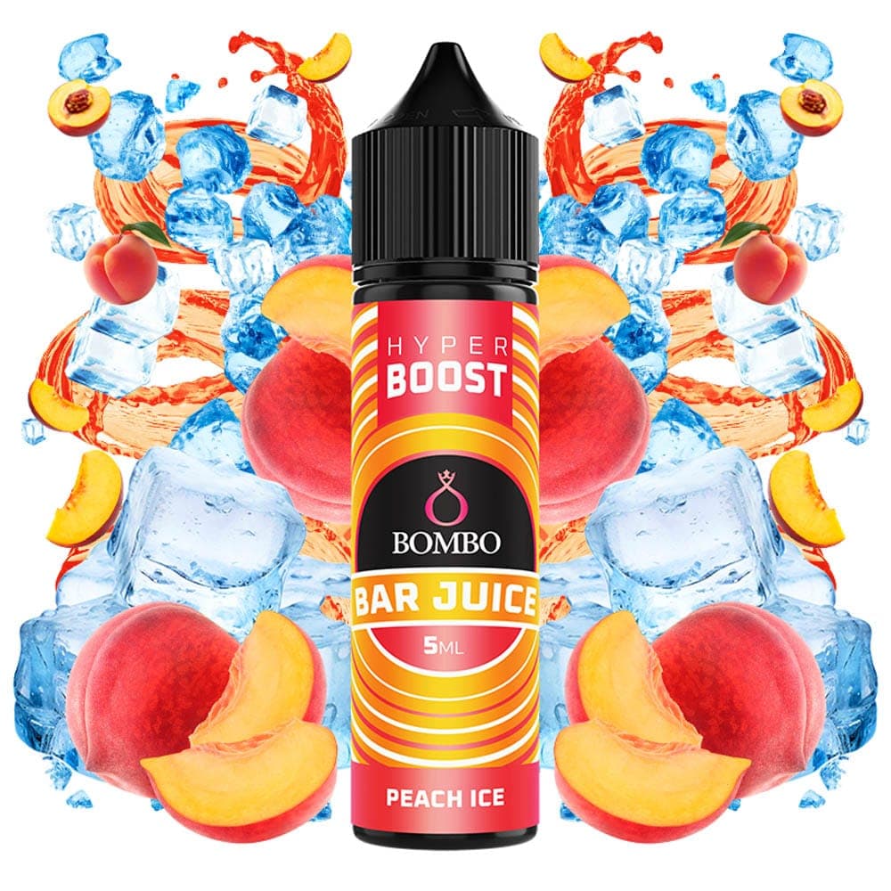 Bombo Bar Juice Hyper Boost Peach Ice 5ml/60ml Flavorshot