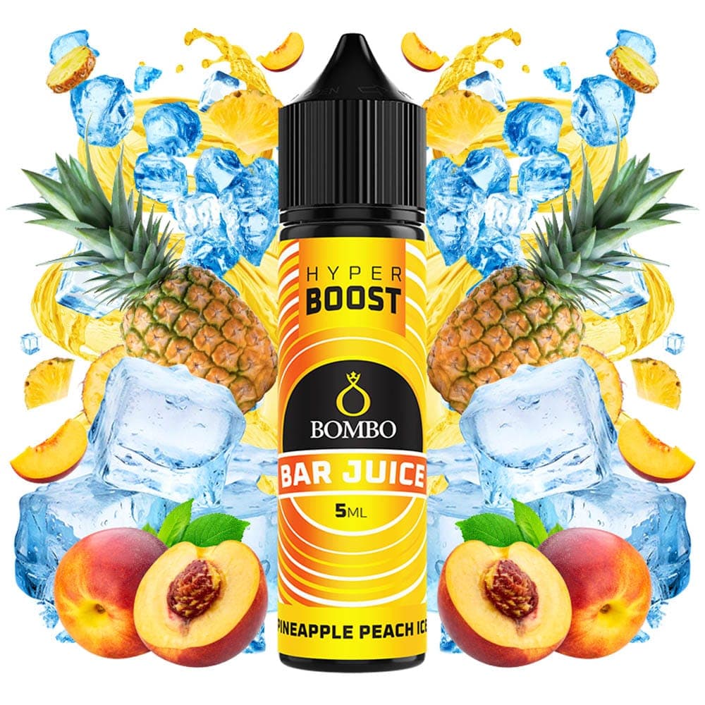 Bombo Bar Juice Hyper Boost Pineapple Peach Ice 5ml/60ml Flavorshot