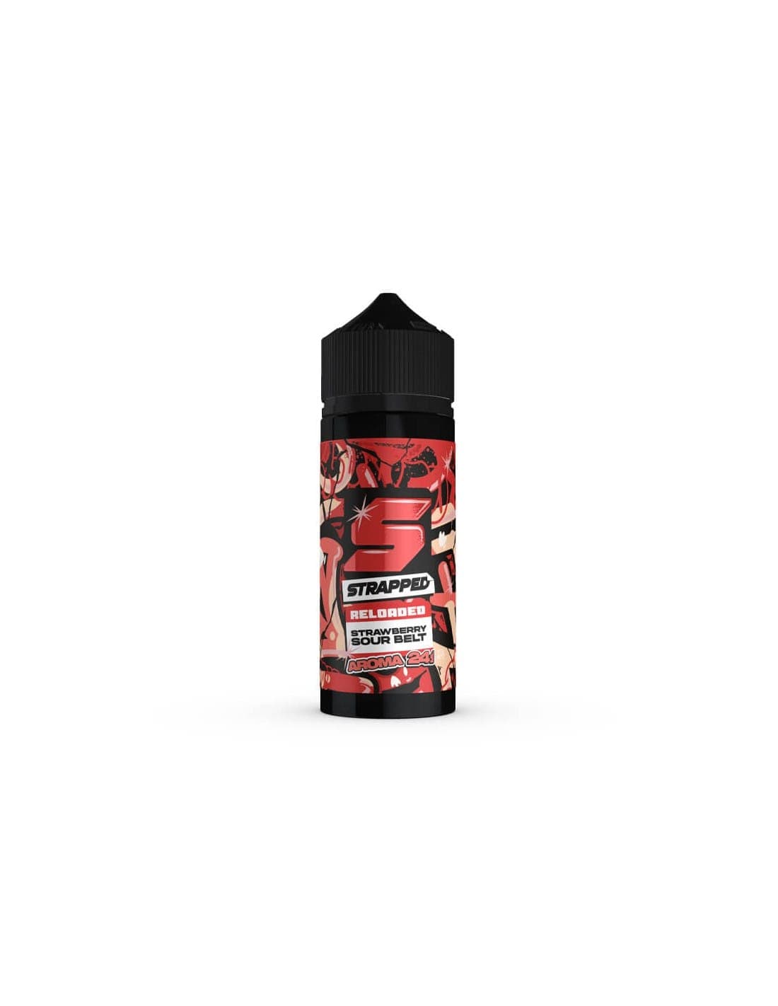 Strapped Reloaded Strawberry Sour Belt Flavour Shot 24/120ml
